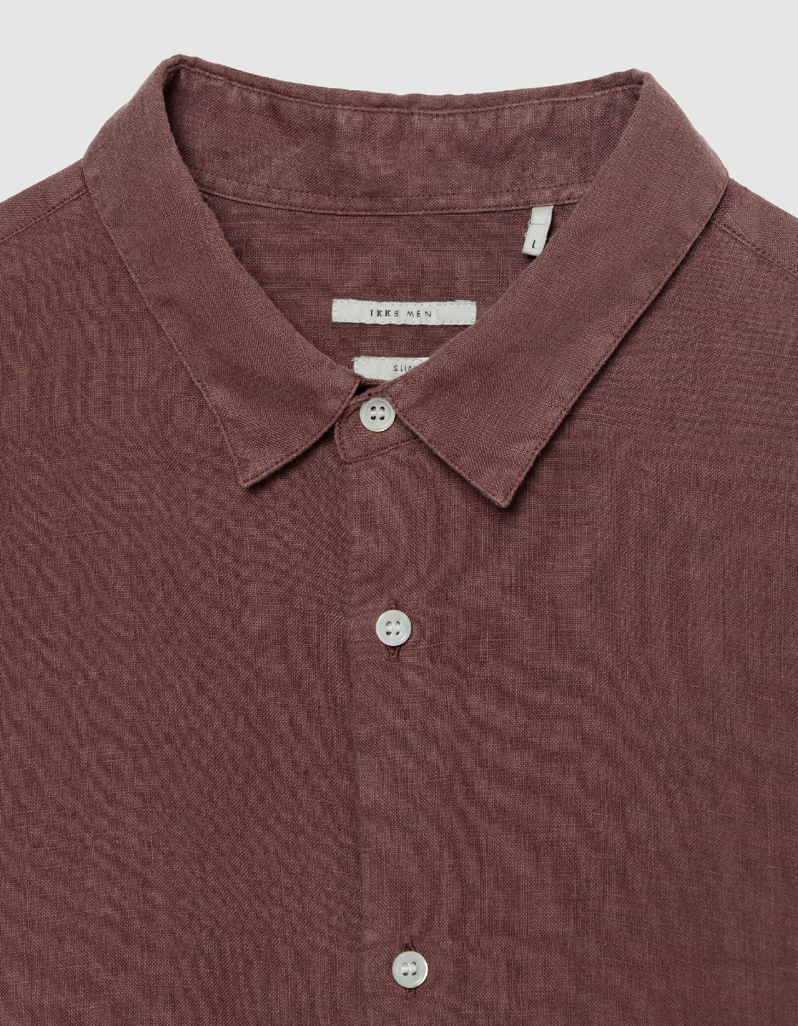 Chemise slim verte 100% lin Homme