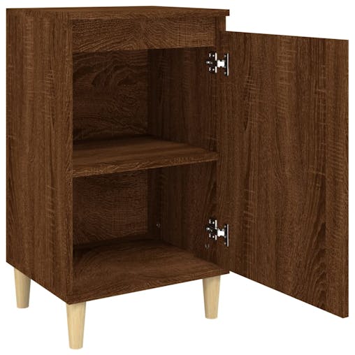 NNEVL Bedside Cabinets 2 pcs Brown Oak 40x35x70 cm Engineered Wood