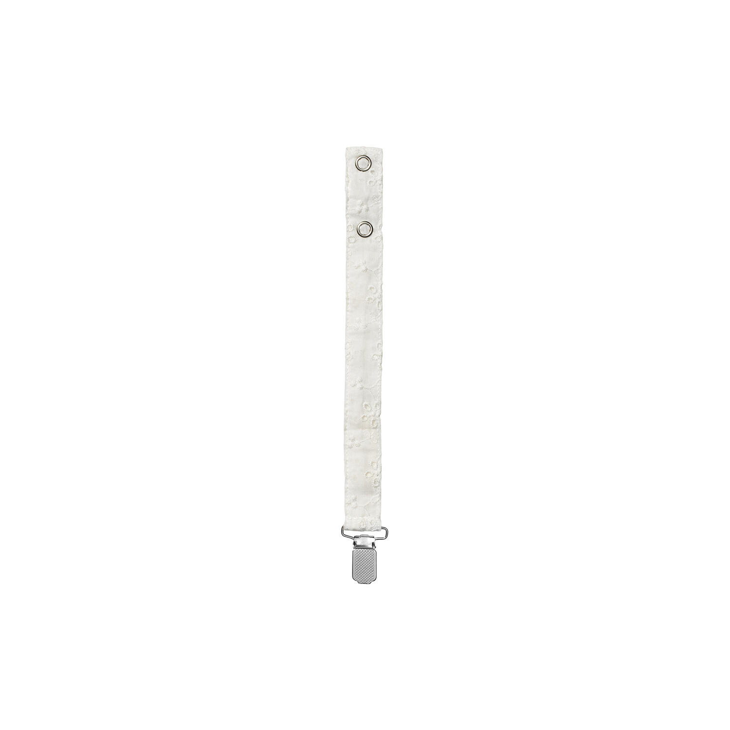 Pacifier Clip, broderie anglaise