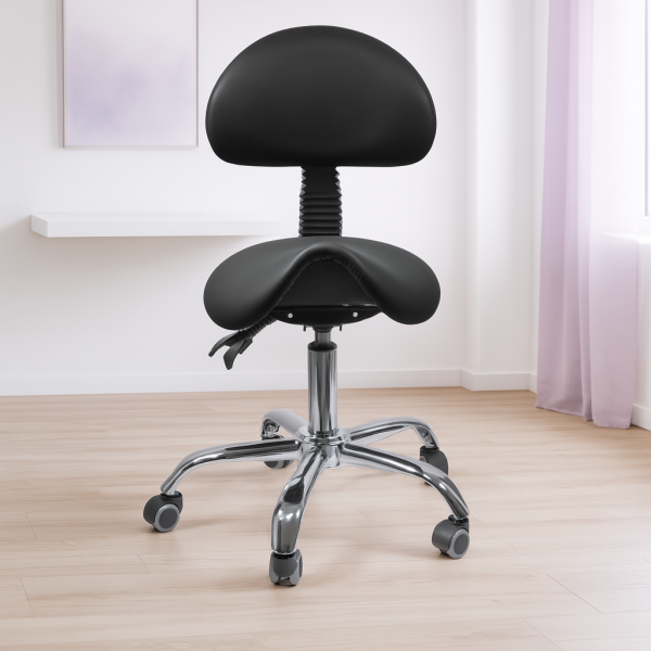 Ergonomiczny hoker regulowany SELLA 1 czarny