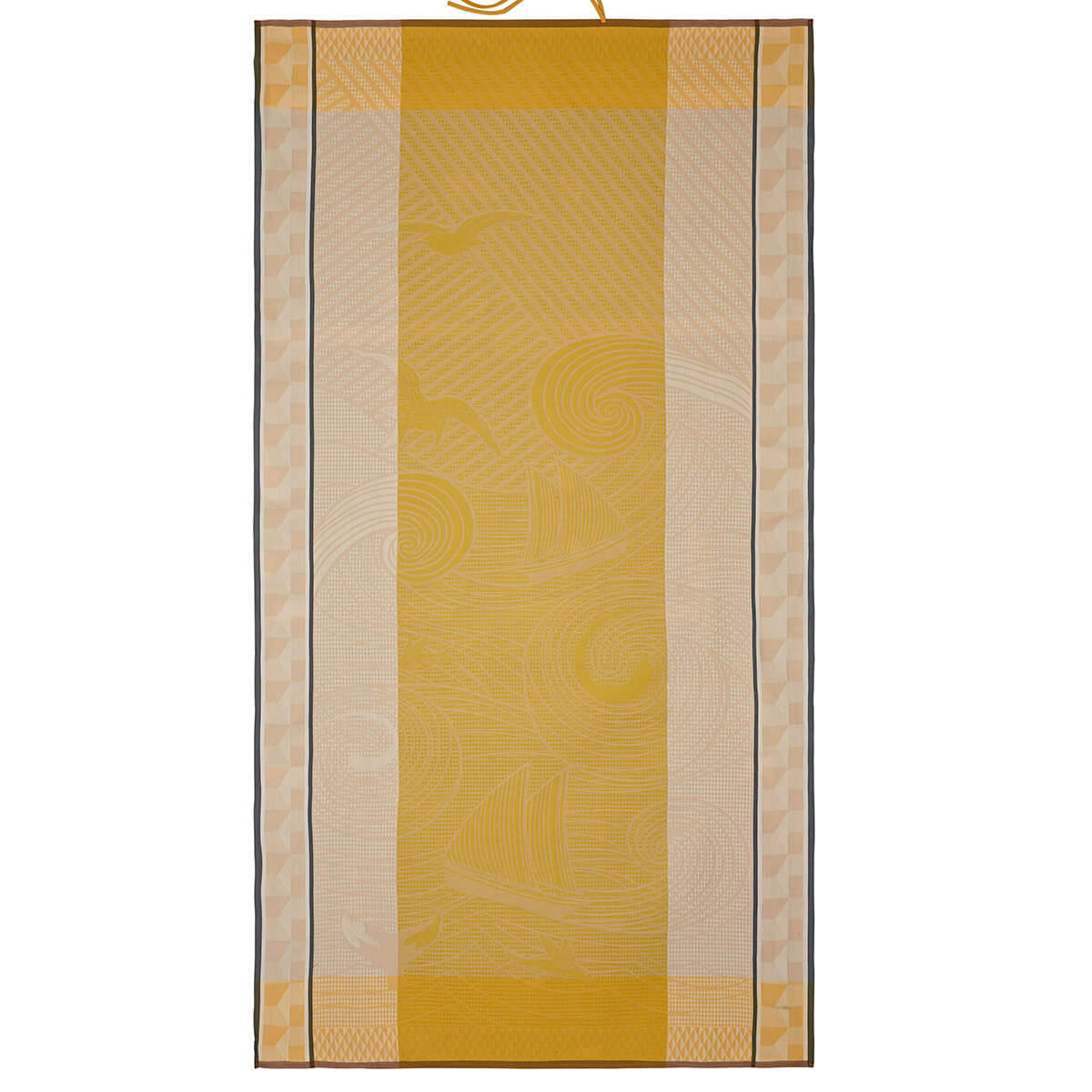 BAIGNADE À SOCOA - Pareo en coton sable 100 x 200