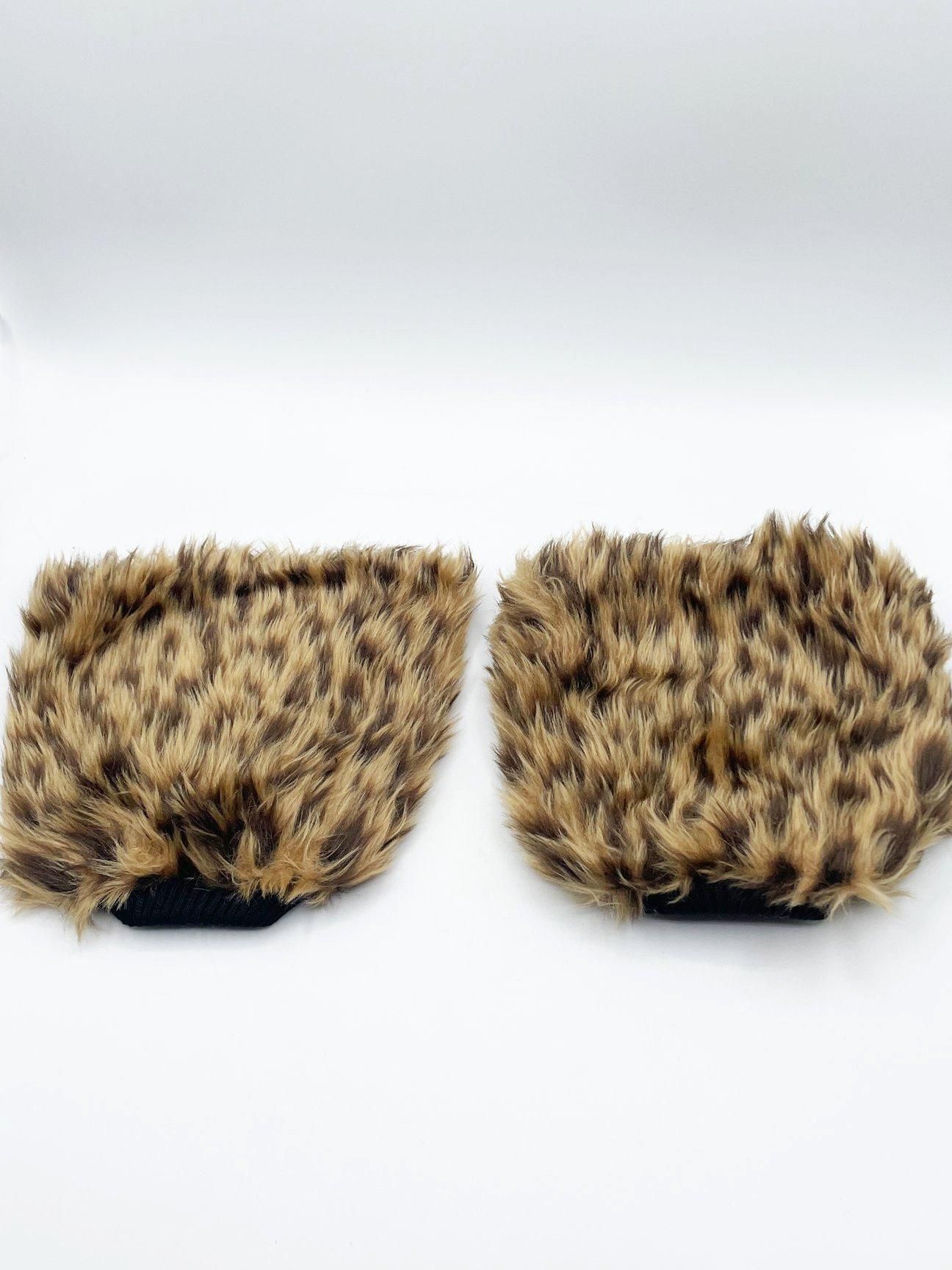 SVNX Faux Fur Boot Covers in Brown