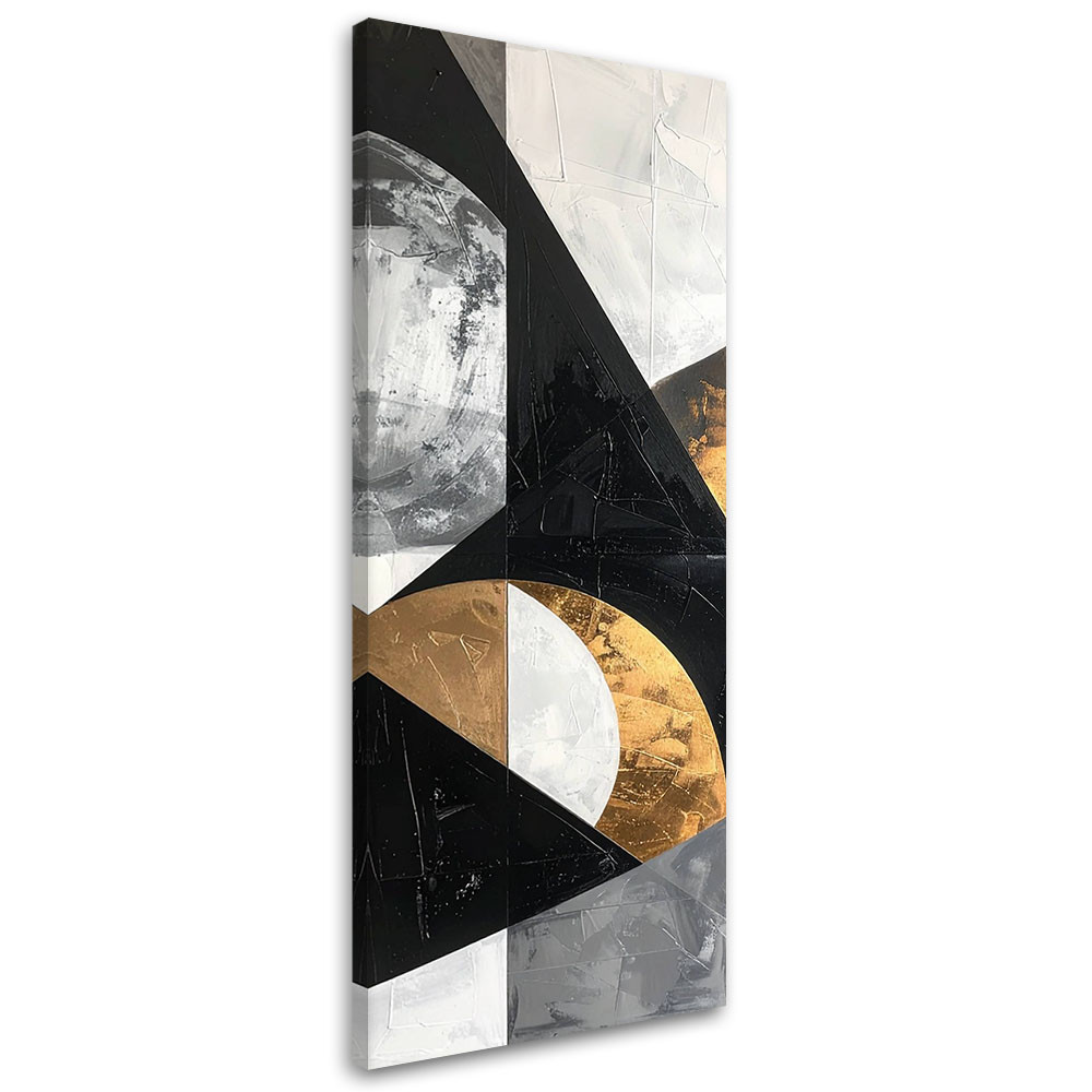 Obraz do salonu sypialni, Abstrakcja tekstura figury geometryczne 30x90