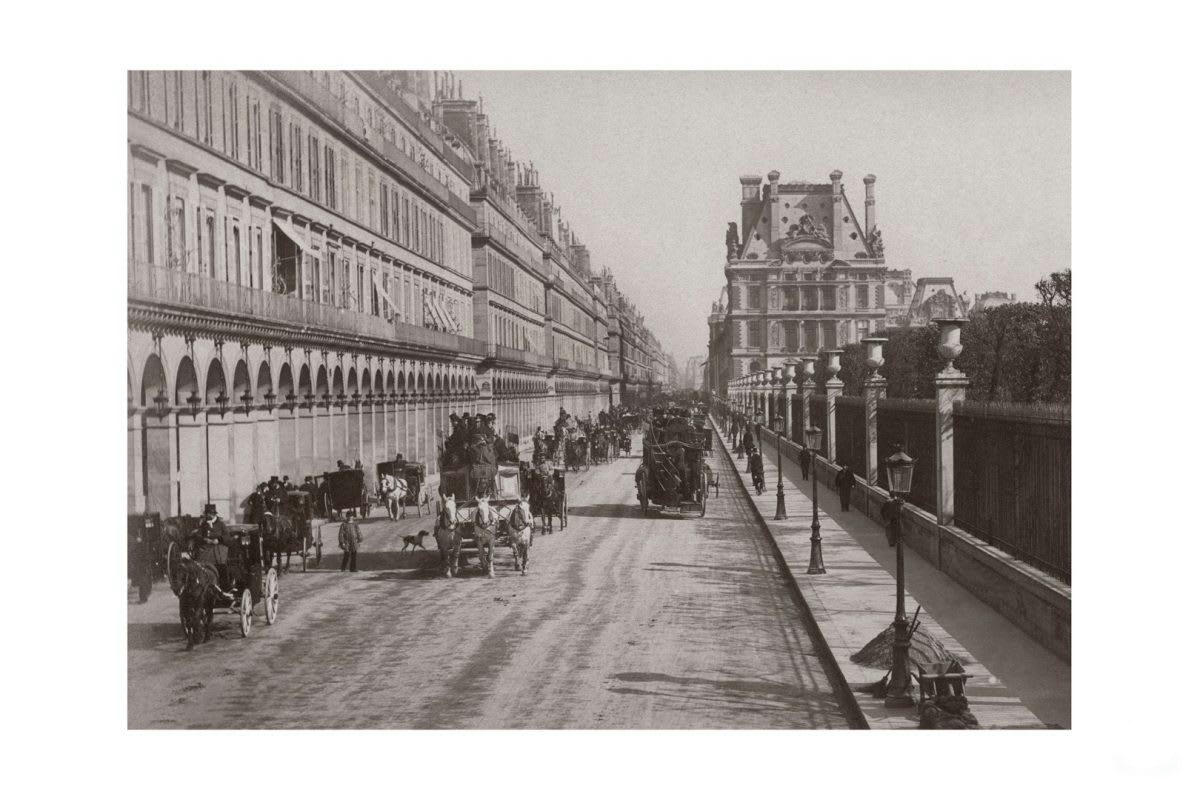 VILLES - Photo ancienne noir et blanc Paris n°14 cadre noir 40x60cm