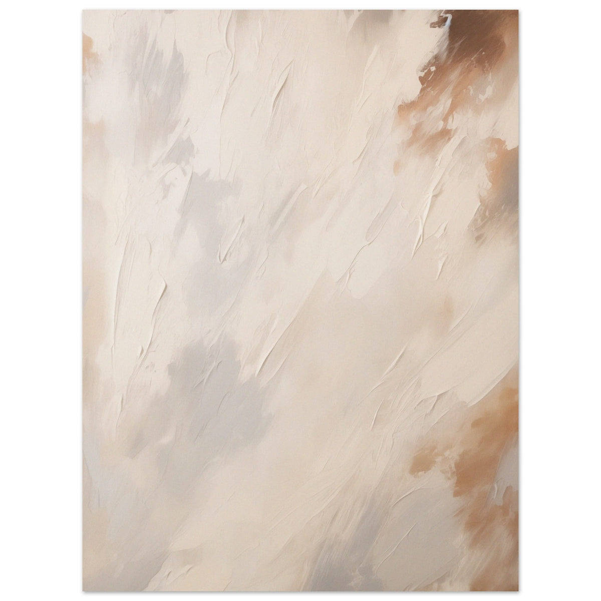 Artfulprints Poster Abstract - Skyfall 3  - 30x40 cm - Taupe