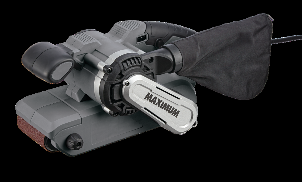 MAXIMUM 8A Lightweight Corded 6-Speed Belt Sander with Dust Bag, 3 x 21-in