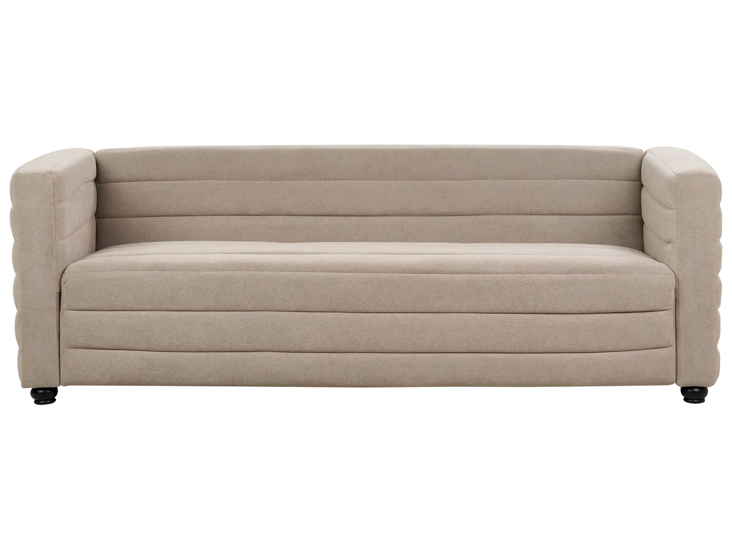 Sofa kanapa trzyosobowa tapicerowana beżowoszara