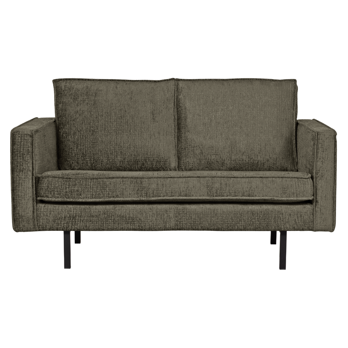 WOOOD 2-zits bank Rodeo - Structure Velvet - Frost - 85x150x86
