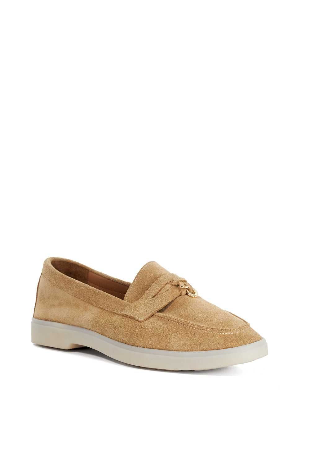 Dune London Wide Fit 'Grinning' Suede Loafers