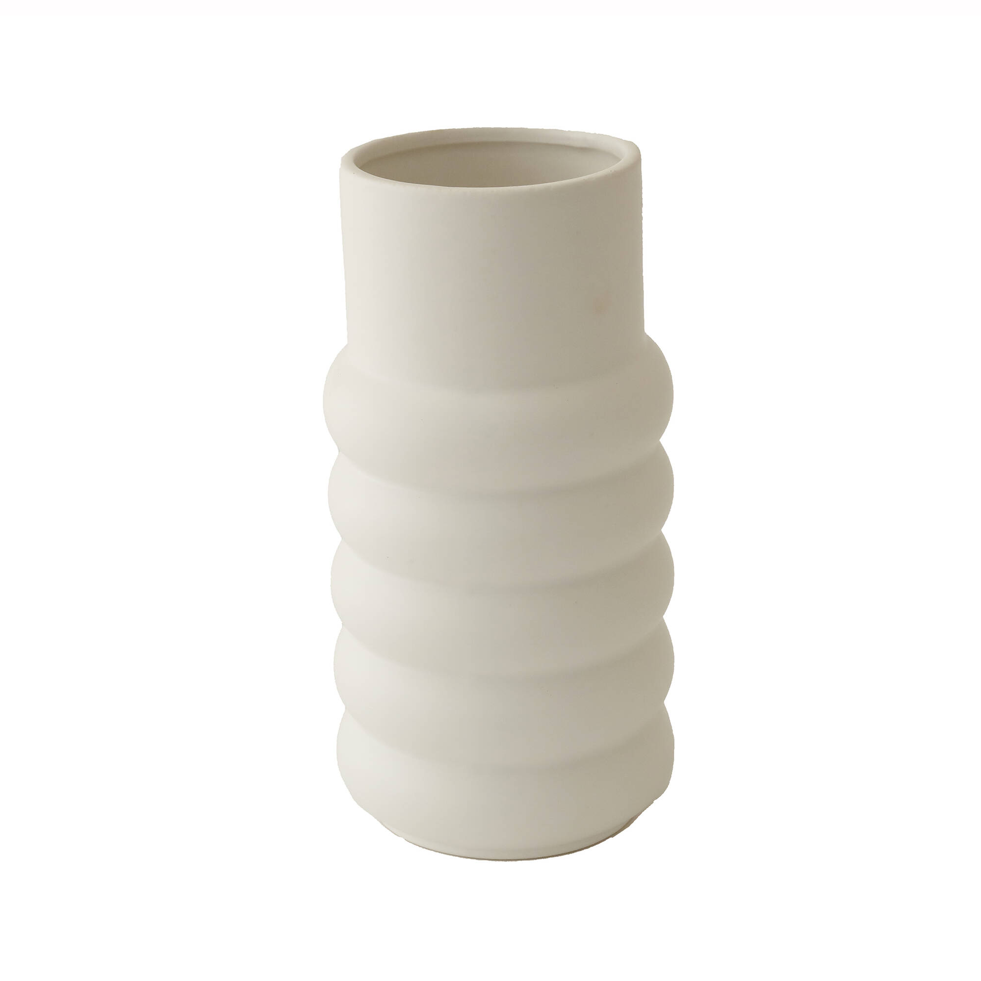 Vase minéral céramique blanc