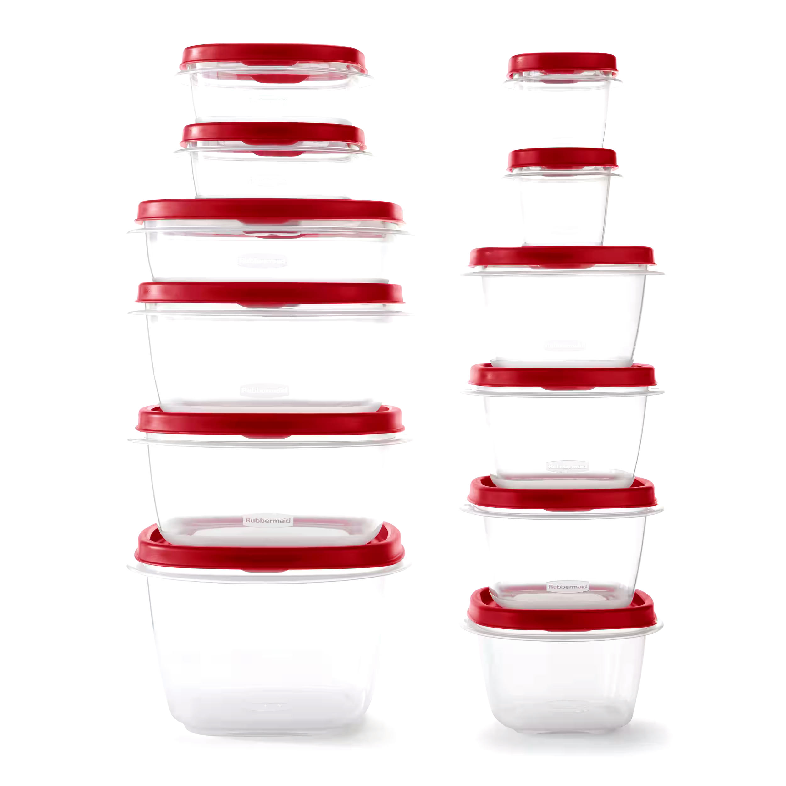 Rubbermaid Press & Lock Food Storage Containers, Leak-Proof Lids, BPA-Free, 24 Piece Set