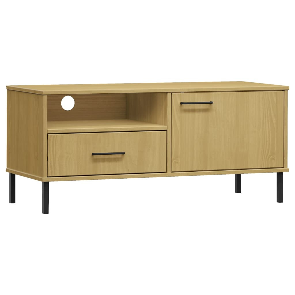 Szafka pod Telewizor Rtv Brąz Mat Szuflady Drzwiczki 106x40x46,5cm