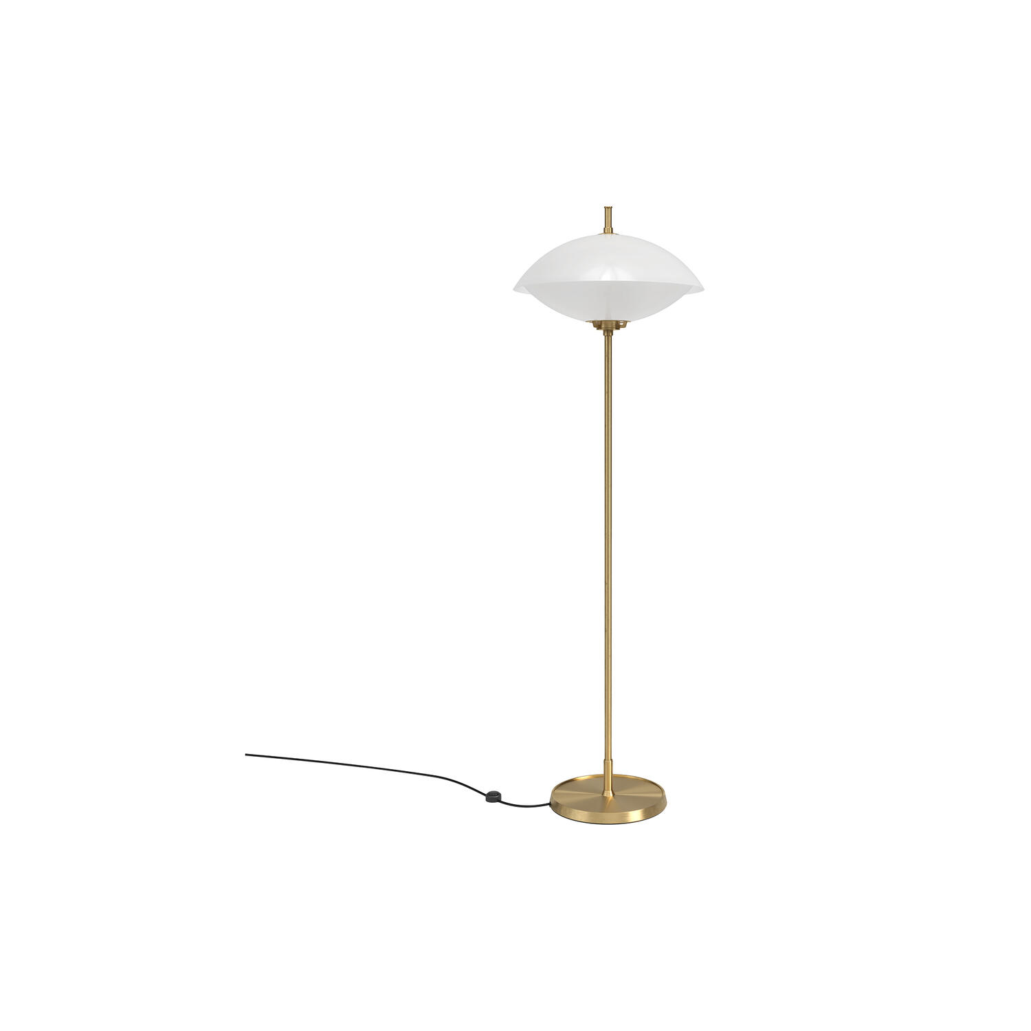 MUSLING&trade; gulvlampe, opal/brass