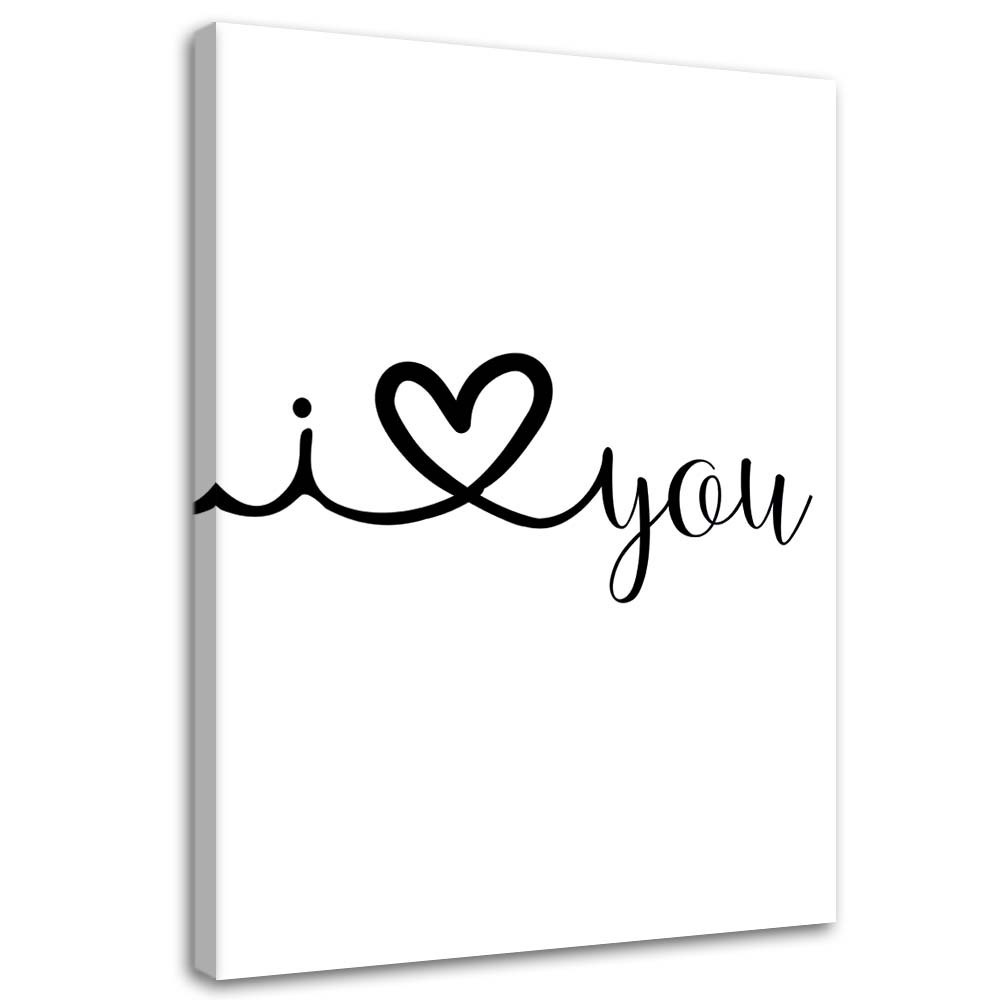 Feeby Obraz na płótnie I love you 40x60