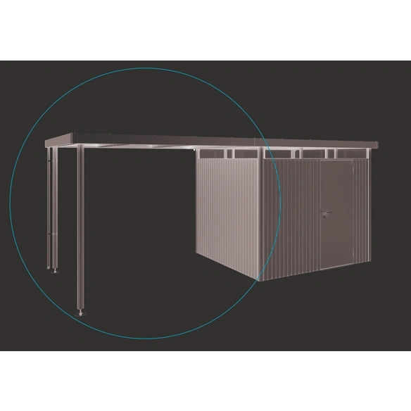 Seitendach »HighLine«, Edelstahl/Stahlblech, B x T x H: 282 x 235 x 222 cm