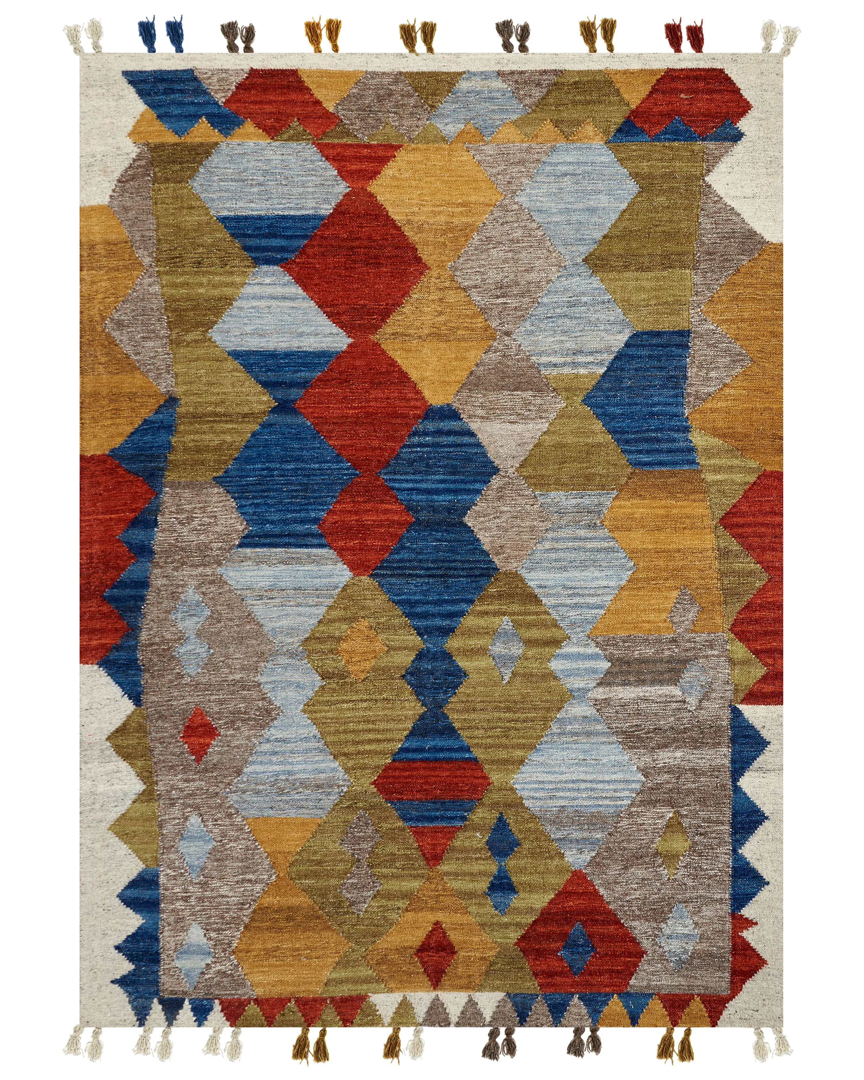 Rug ARZAKAN Multicolour 160 x 230 cm Wool Kilim