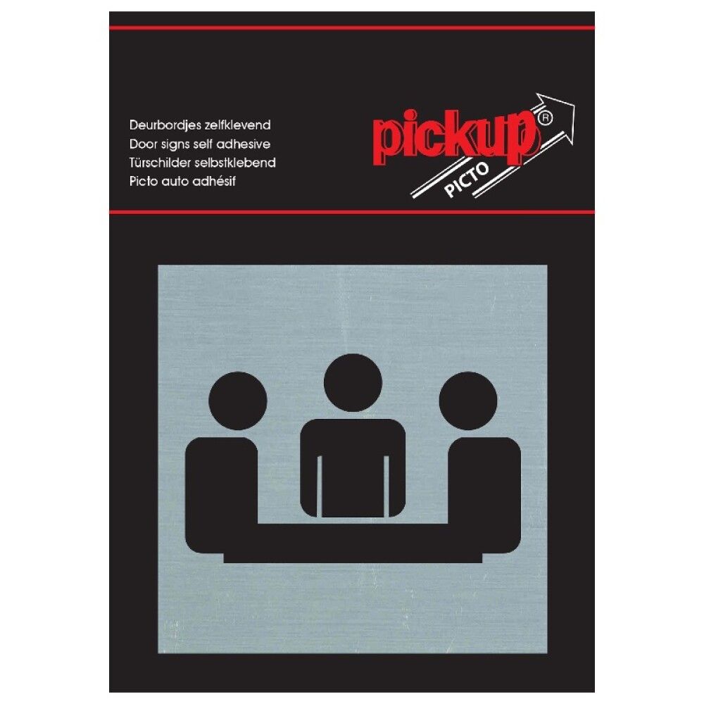 SKILT PICKUP MØTEROM 80X80MM