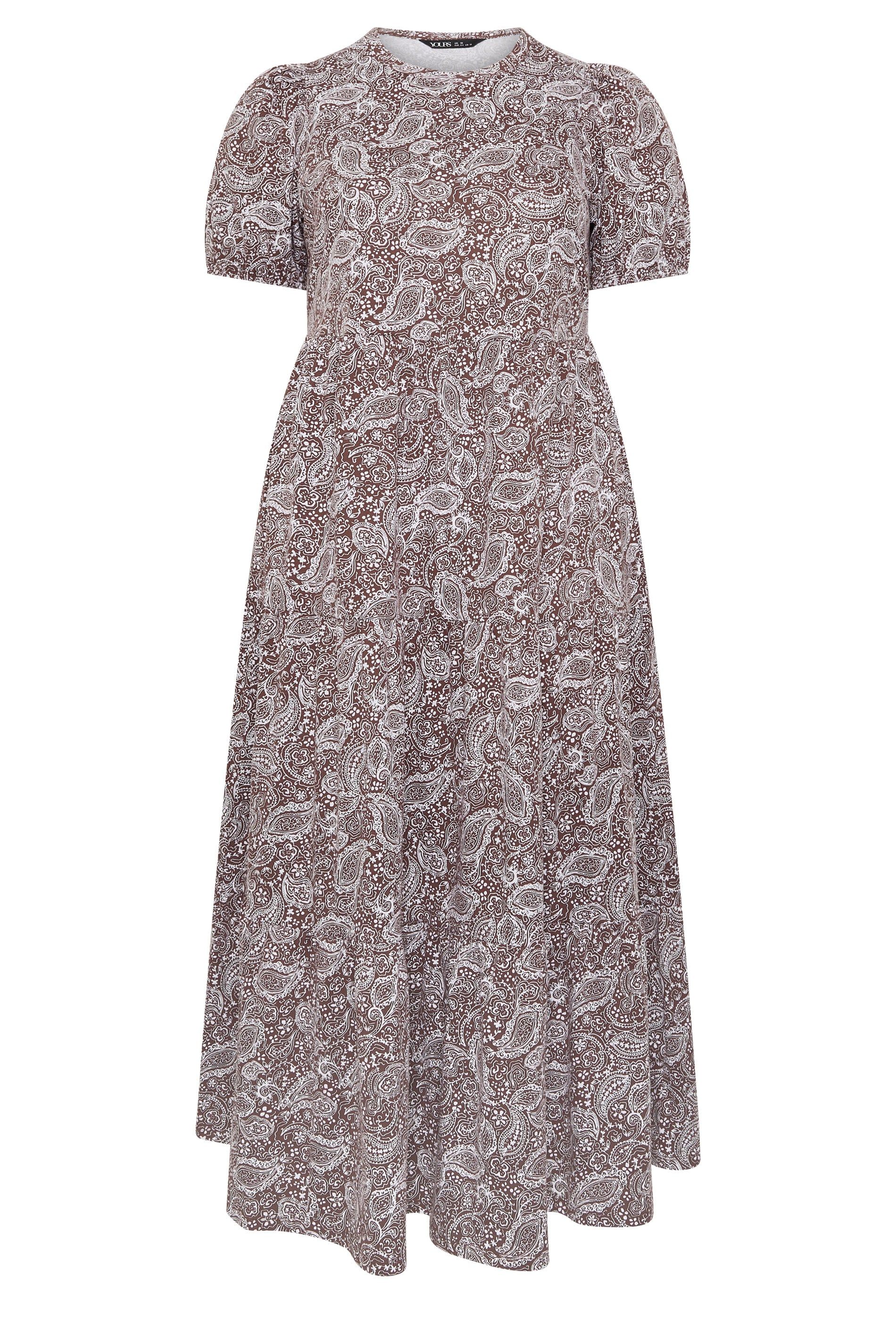 Yours Paisley Tiered Maxi Dress