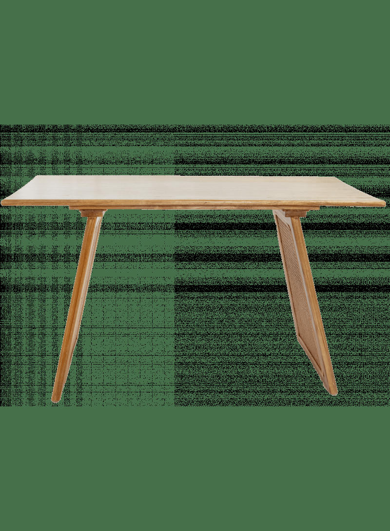 WOCCA - Bureau console bois et cannage