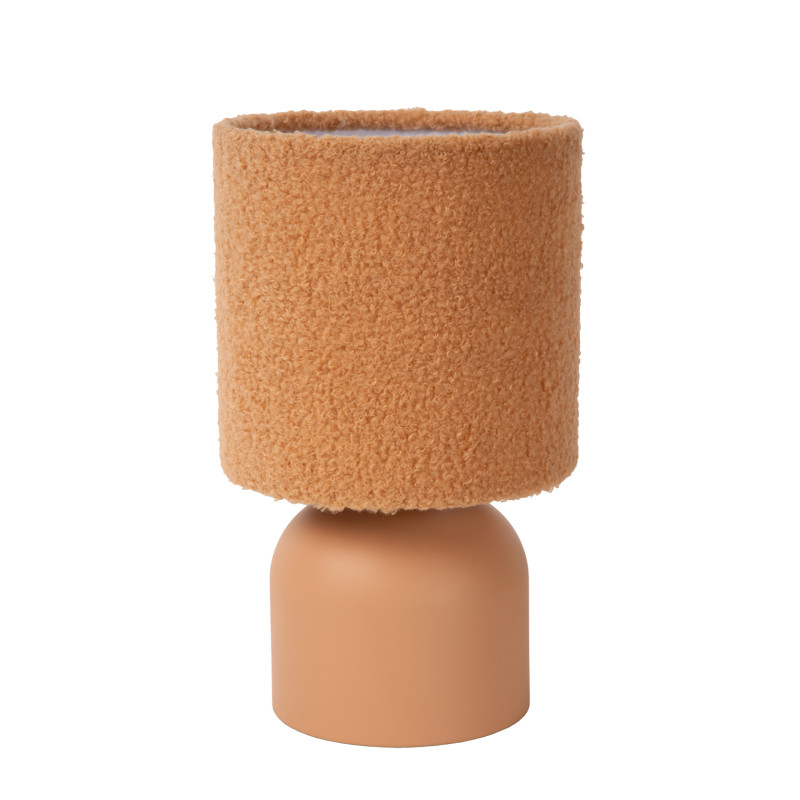 Lampe de table Woolly jaune E14 40 W LUCIDE