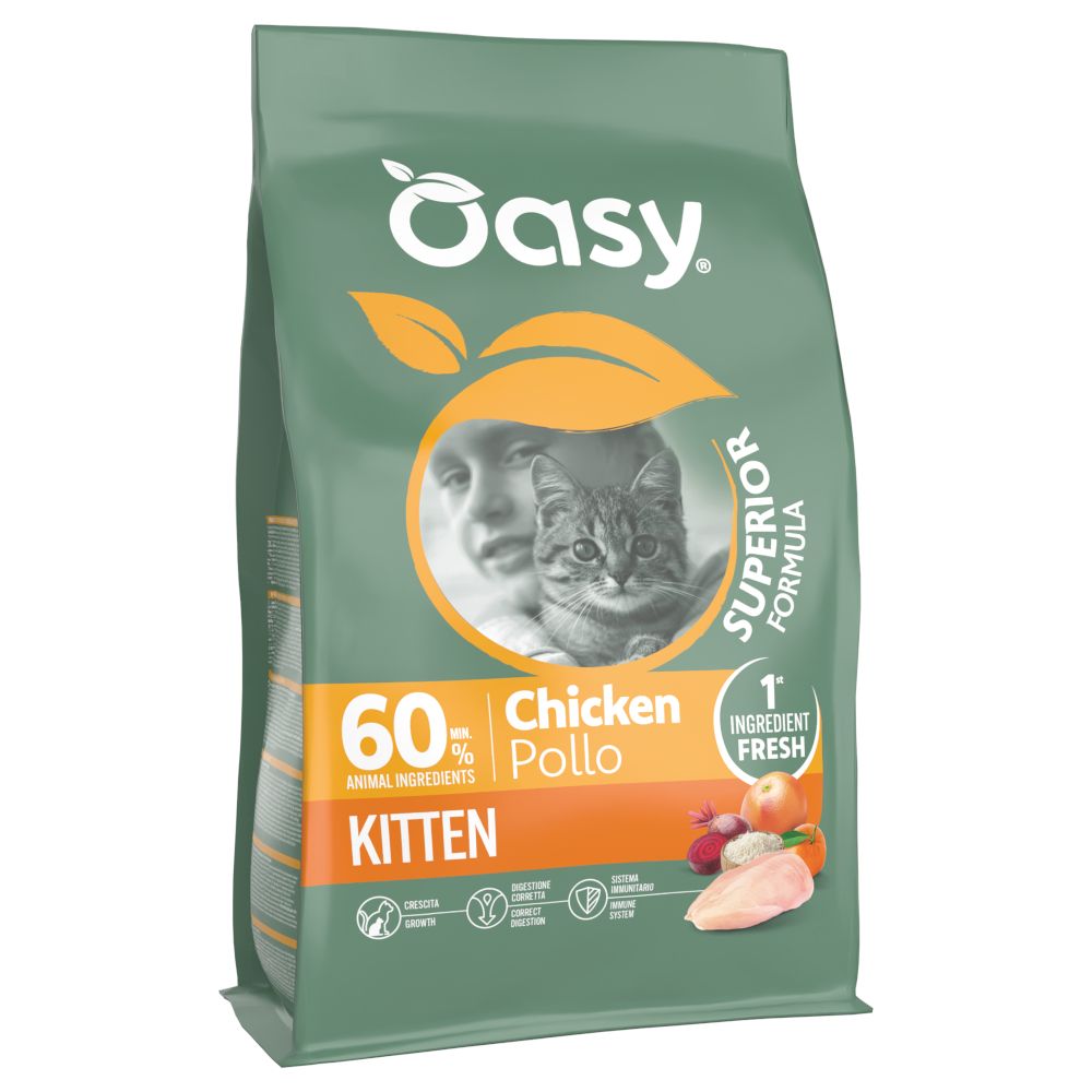 Oasy Dry Cat Superior Kitten Chicken