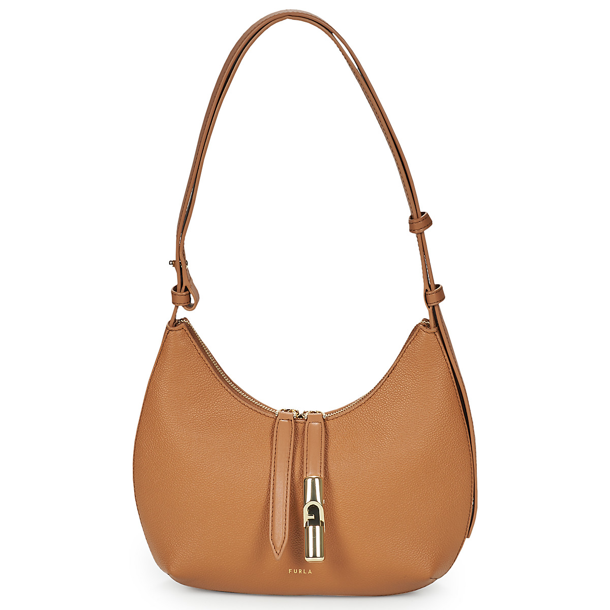 Furla - FURLA GOCCIA S SHOULDER BAG - Camel