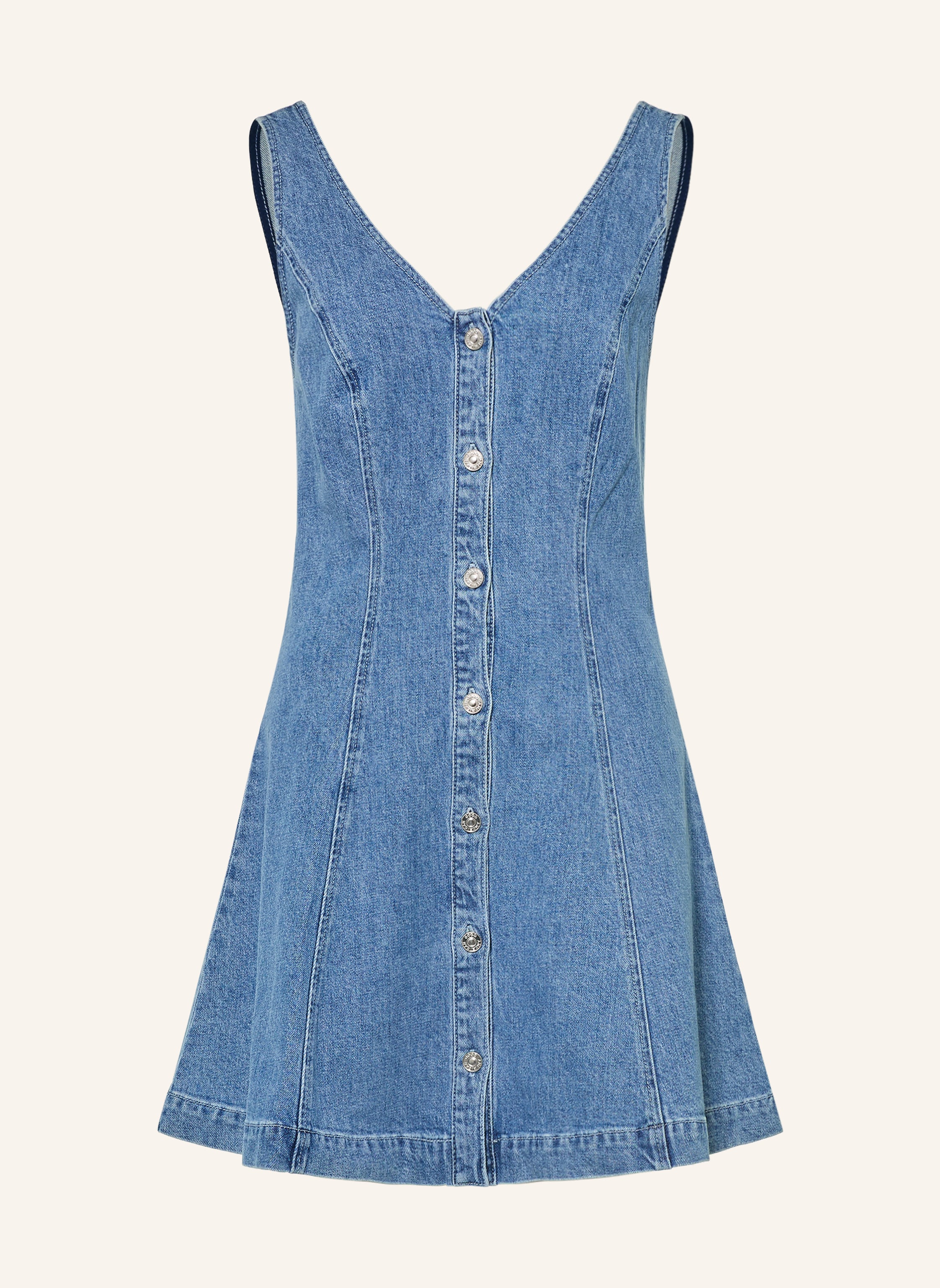 GOOD AMERICAN Jeanskleid FLOUNCY