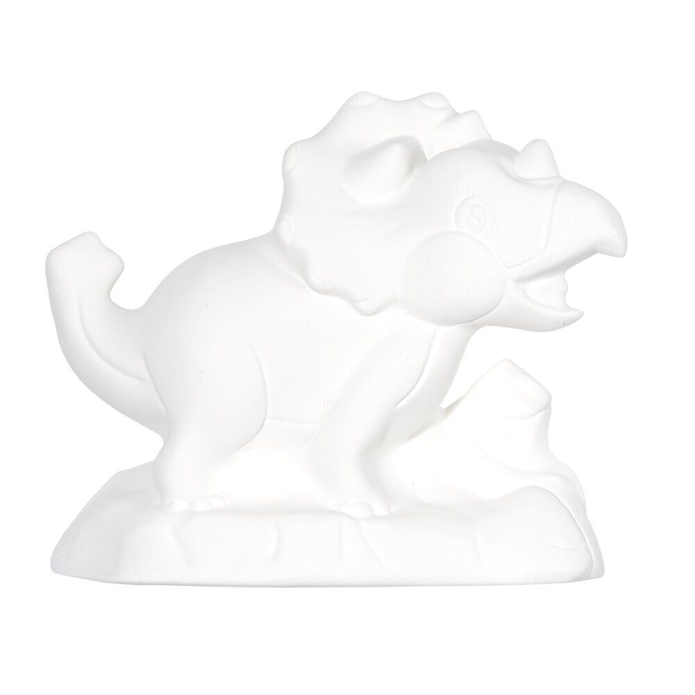 Lot 3 figurines à peindre thème dinosaure - peinture et pinceau inclus