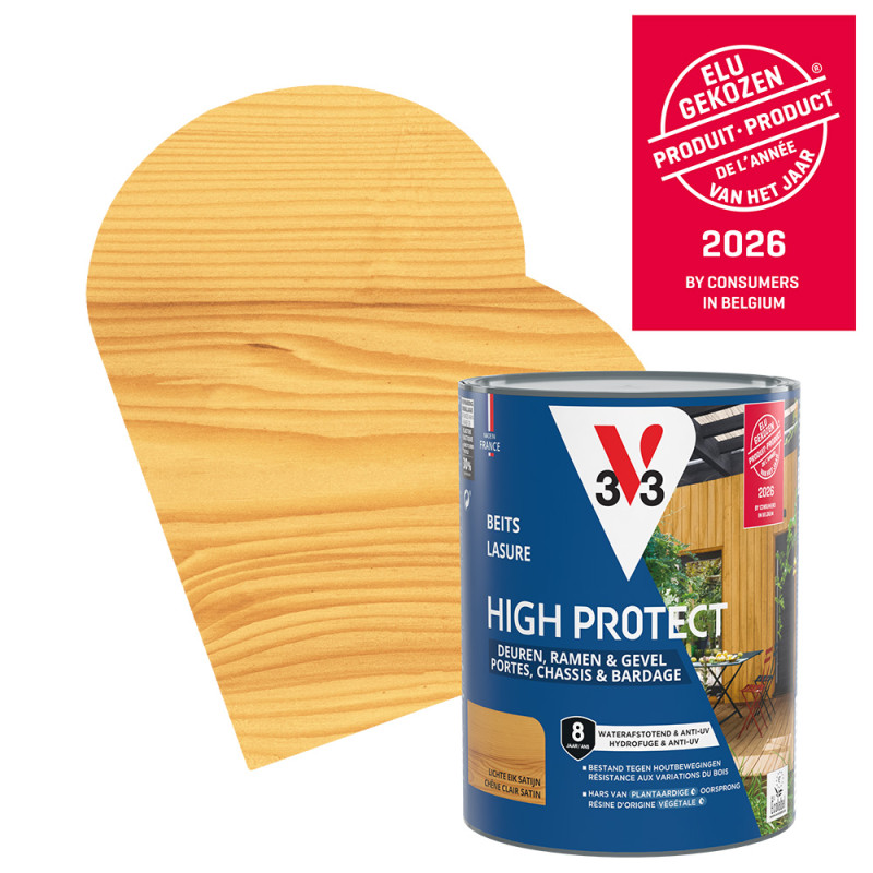 Lasure pour bois High Protect chêne clair 0,75 L V33