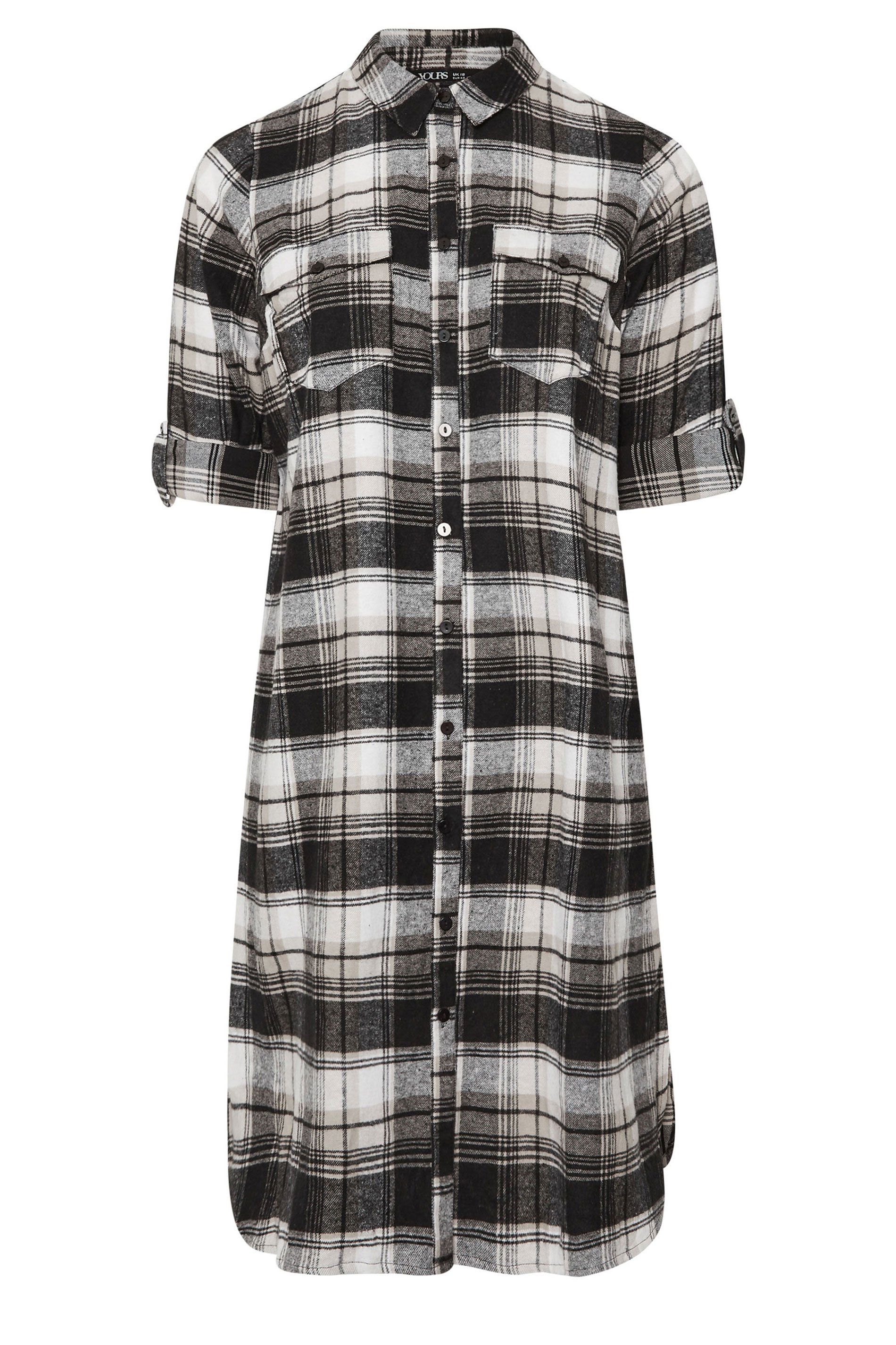 Yours Check Maxi Shirt