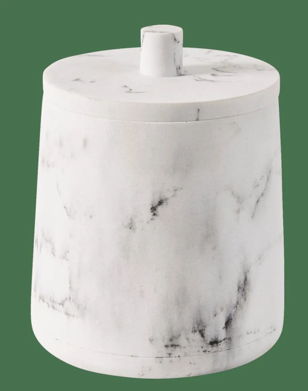 Accessoires Lavabo^CASA LUNA Boîte à Coton Avec Couvercle Blanc