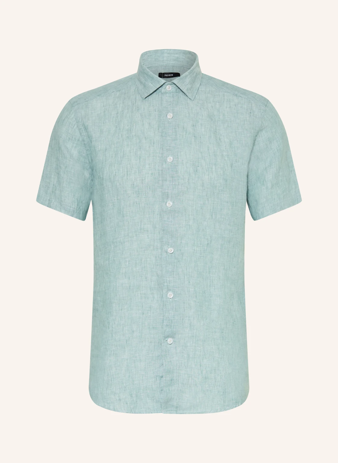 REISS Kurzarm-Hemd HOLIDAY Slim Fit aus Leinen