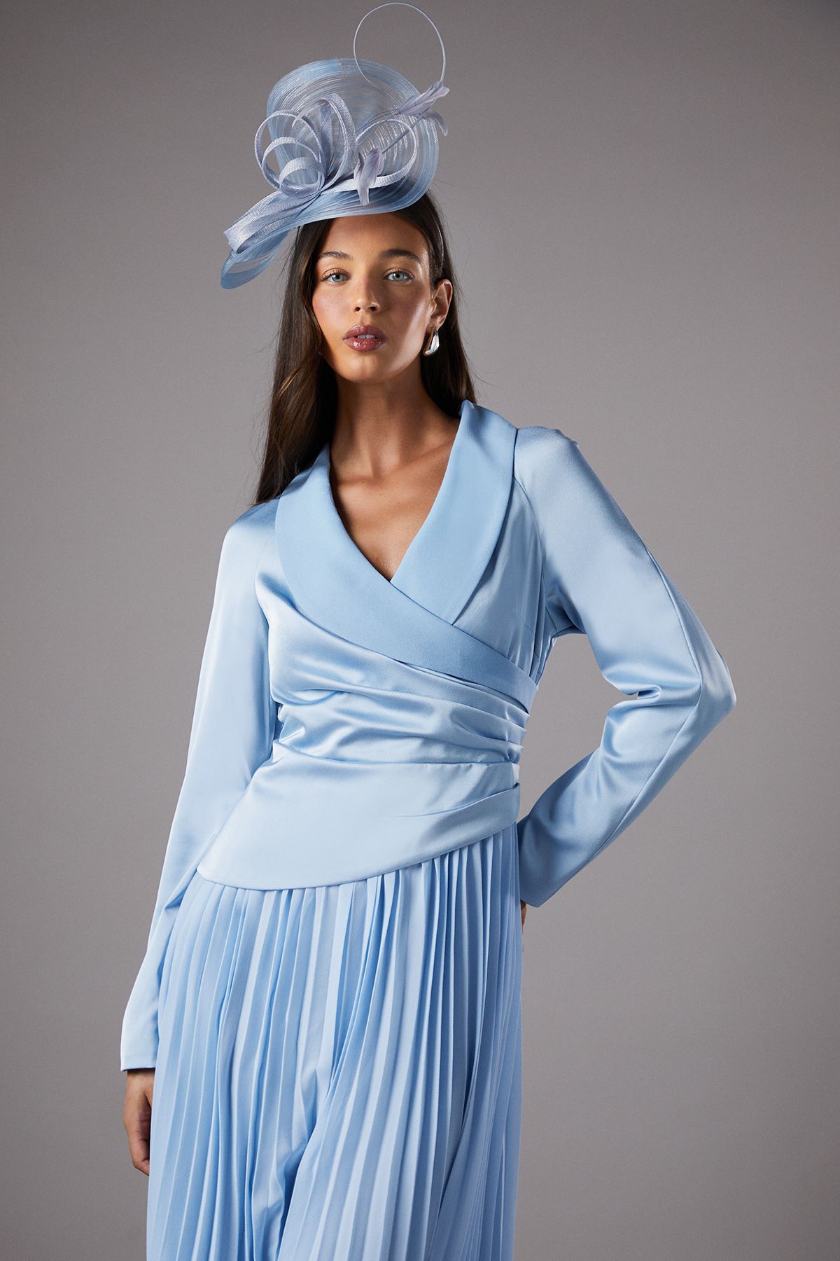 Coast Tailored Pleat Skirt Midi Dress