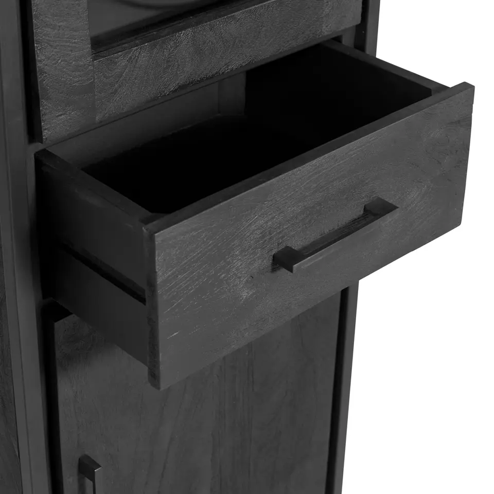 Liam Dressoir Zwart 180cm