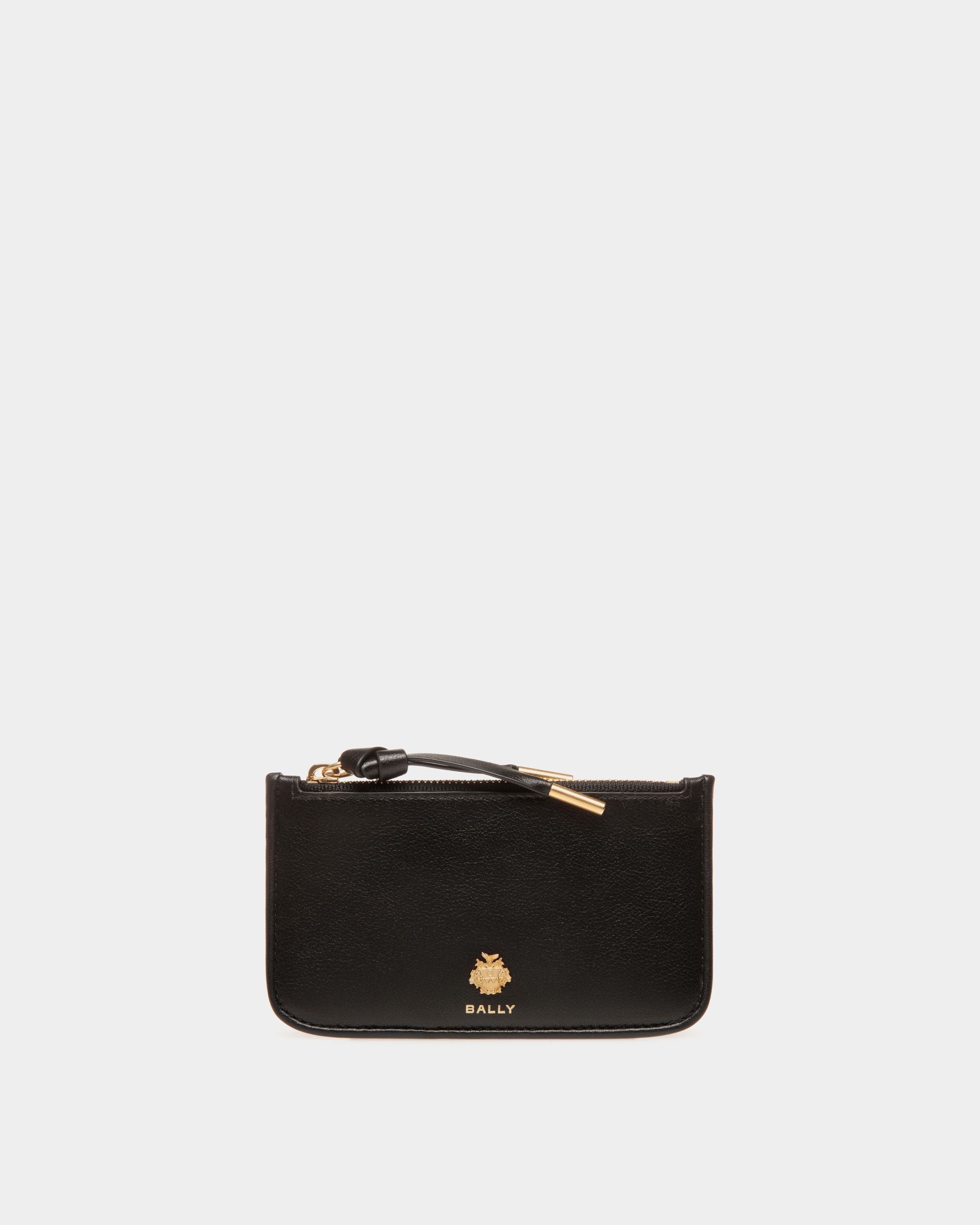 Bally Essential Kartenetui Mit Reißverschluss Aus Schwarzem Leder