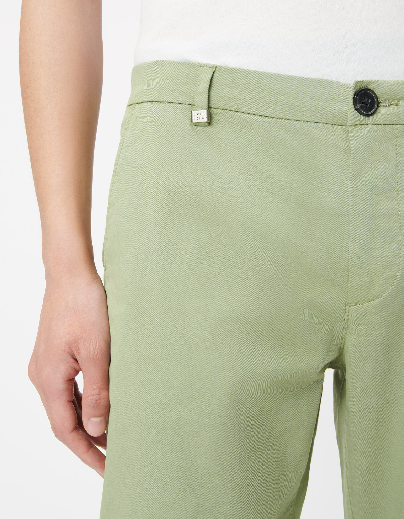 Pantalon chino slim bleu Homme