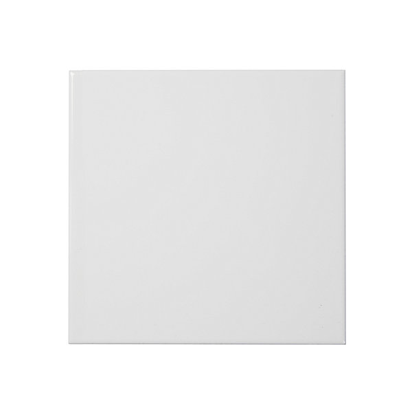 Carrelage mural intérieur blanc brillant L.20 x l.20 cm x ép.6,5 mm, Spezzia