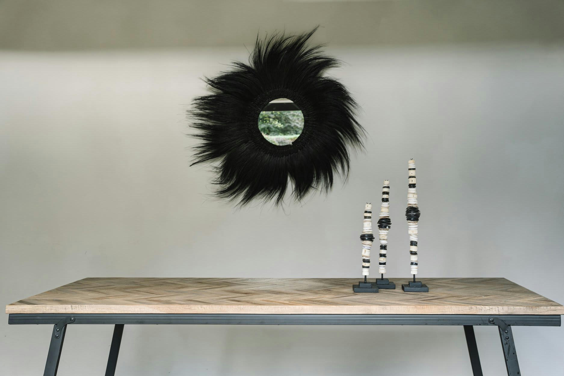 MONEY SHELL - Statue de coquillage sur socle en métal set de 3