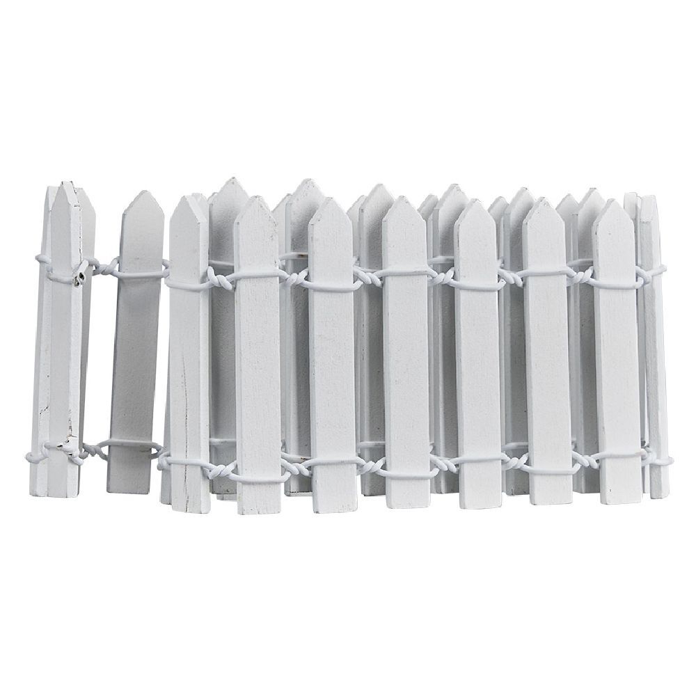 Barrière blanche pour village de No&euml;l L.40 cm