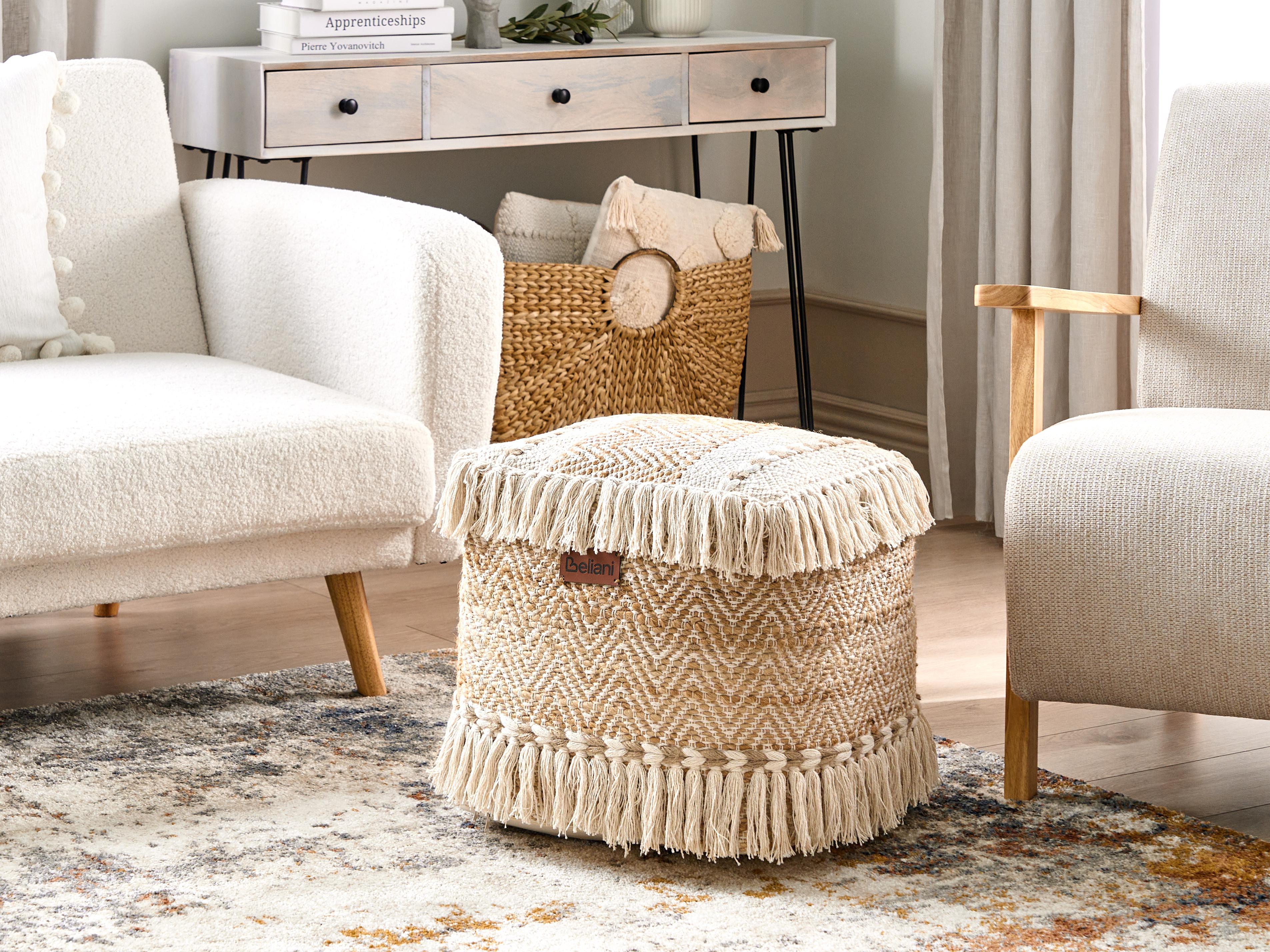 Pouffe ALUPOLA Jute Beige