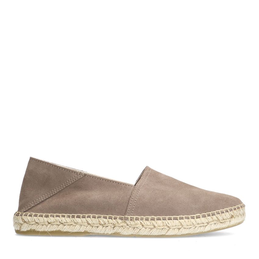 Manfield Grijze suède espadrilles