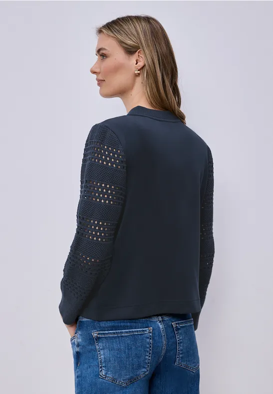 Langarm Jacke im Silk-Look