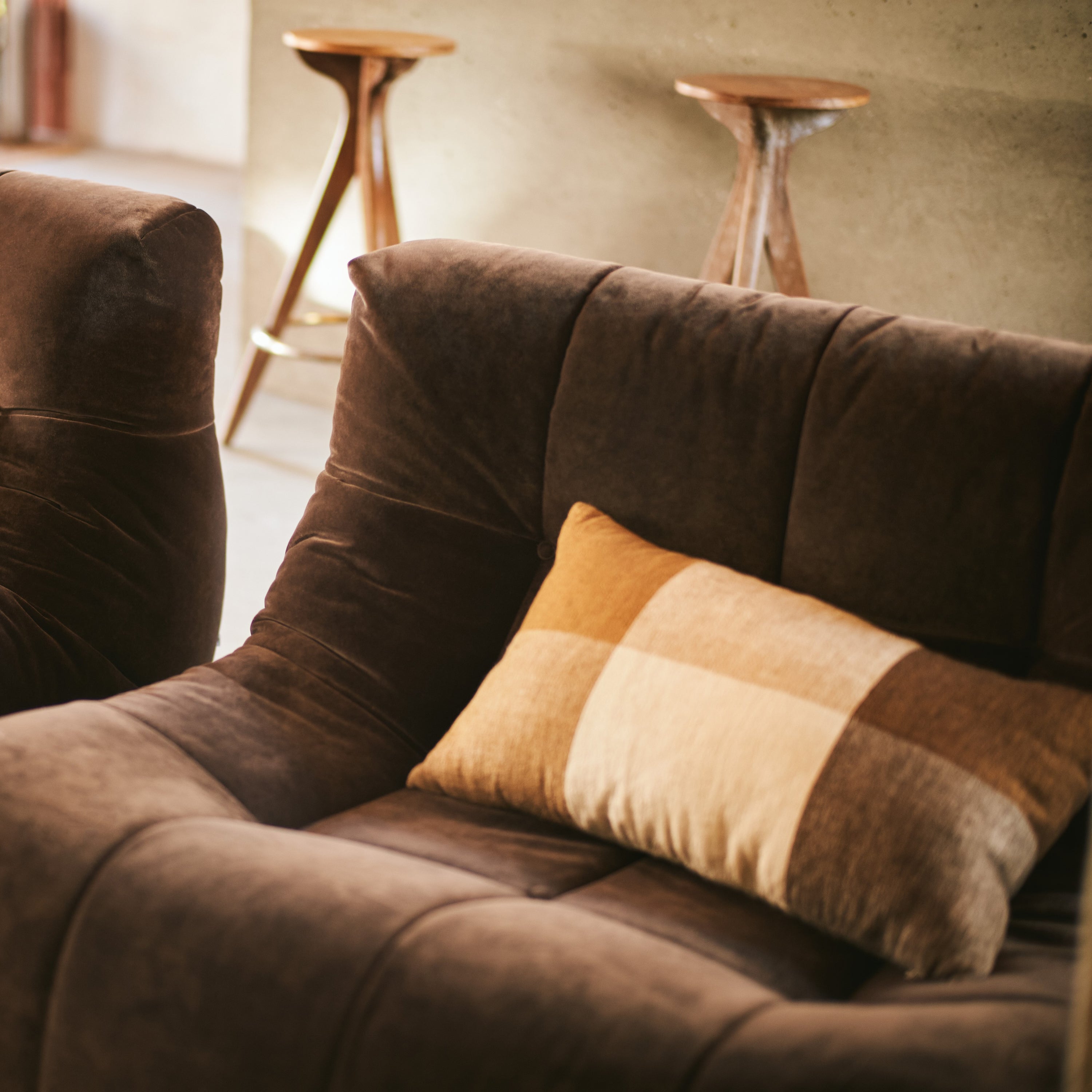 HKliving Lazy Lounge Fauteuil - Royal Velvet Espresso