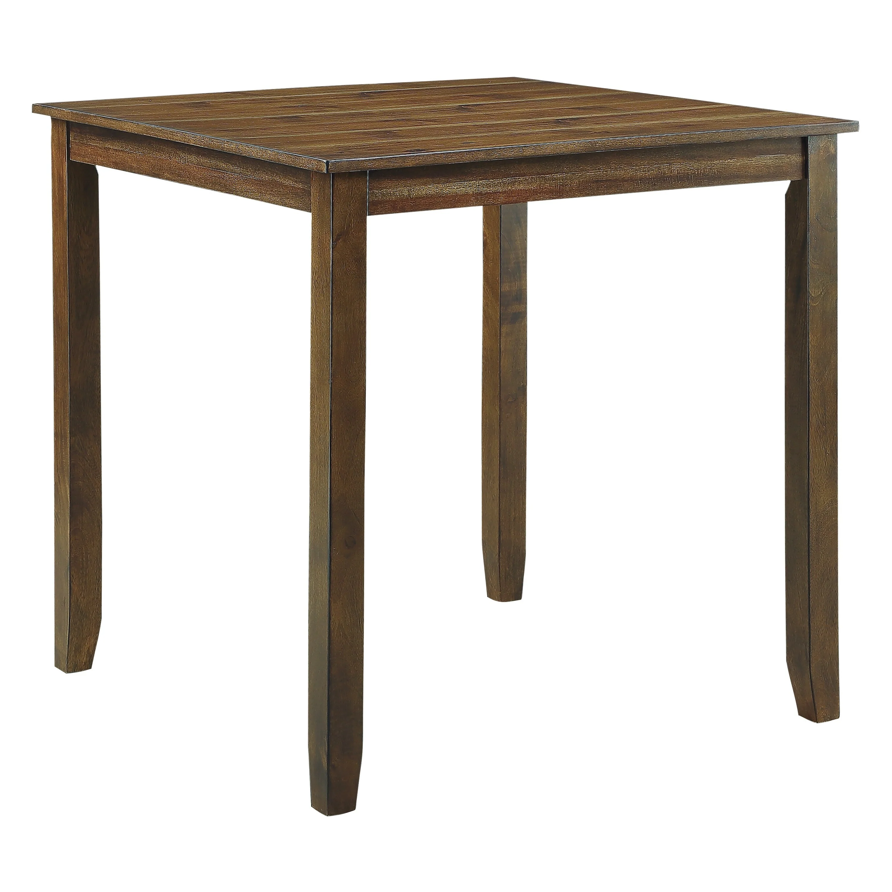 5pc Counter Height Set Dining Table and 4 Chairs Upholstered Seat Wooden Kitchen Set Transitional Style