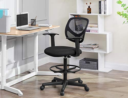 Krzesło Biurowe Ergonomiczny Stołek Roboczy Z Podłokietnikam