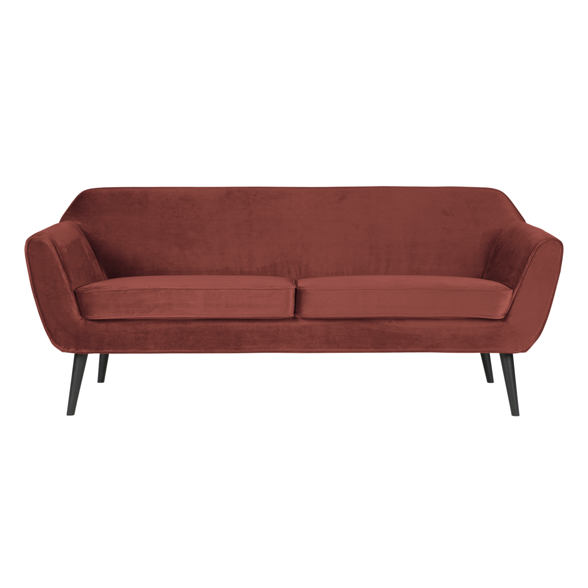 WOOOD bank Rocco 187 cm - Velvet - Bordeauxrood