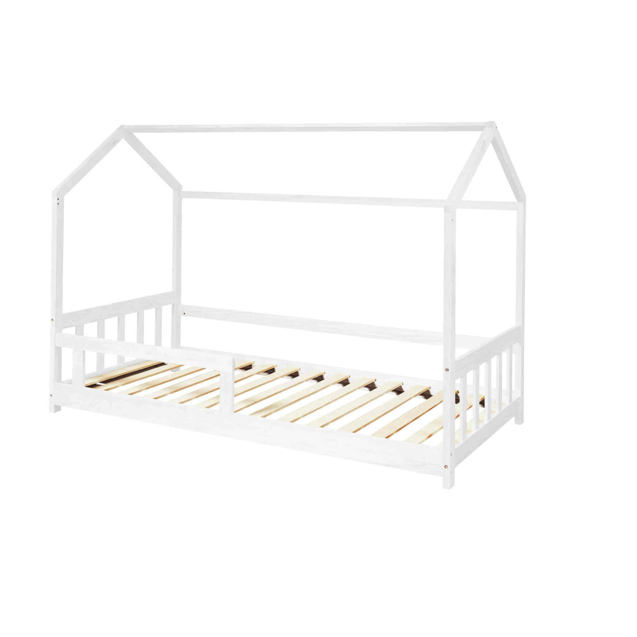 - Lit cabane blanc 90x190 blanc 90x190