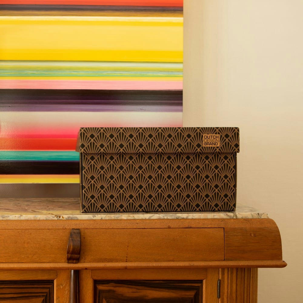 ART DECO NIGHT SKY - Boite de rangement night sky 39,5x32x21cm carton noir