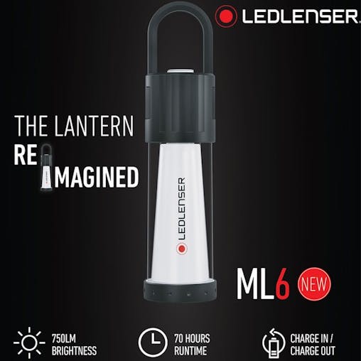 New Led Lenser ML6 Rechargeable 750 Lumens Lantern