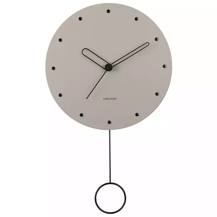 Karlsson Studs Pendulum Wall Clock - Grey